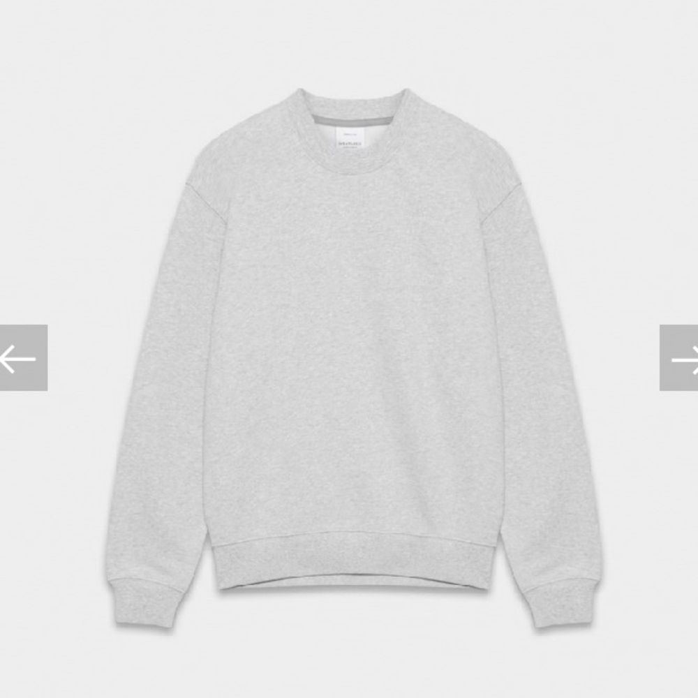 Aritzia Gray Crew Neck Sweater